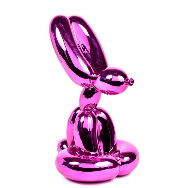 Balloon Rabbit (Pink)  - Cold cast resin - Auction Modern and Contemporary art -  [..]