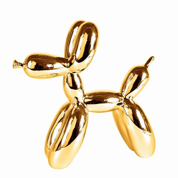 Balloon Dog (Gold)  - Cold cast resin - Auction CONTEMPORARY ART - Galleria Pananti Casa d'Aste