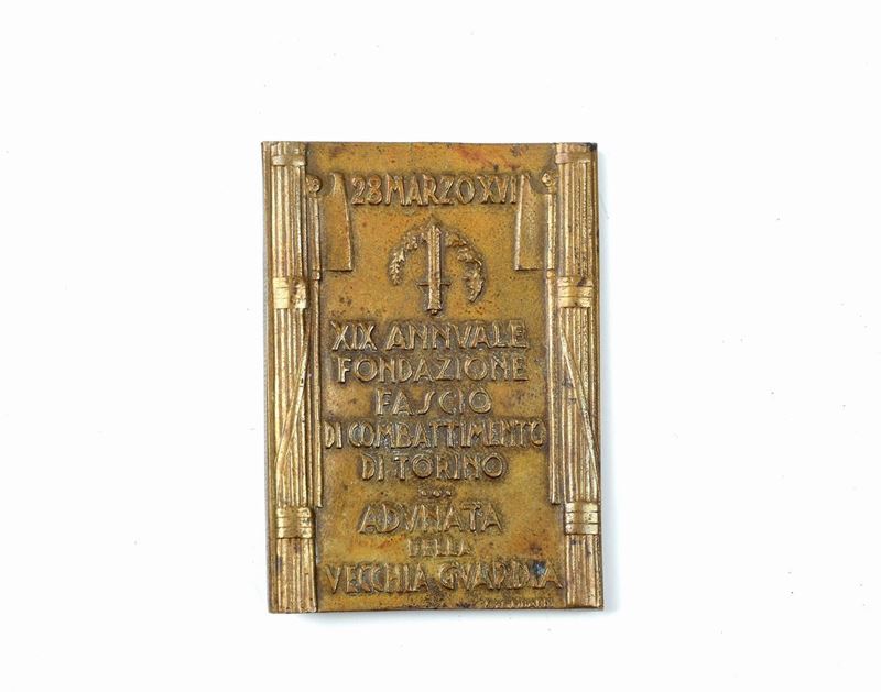 Medaglione del Fascio di Torino