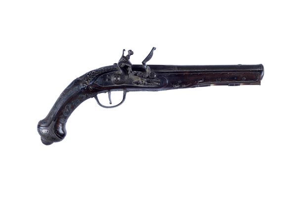 Particular flintlock pistol for the East