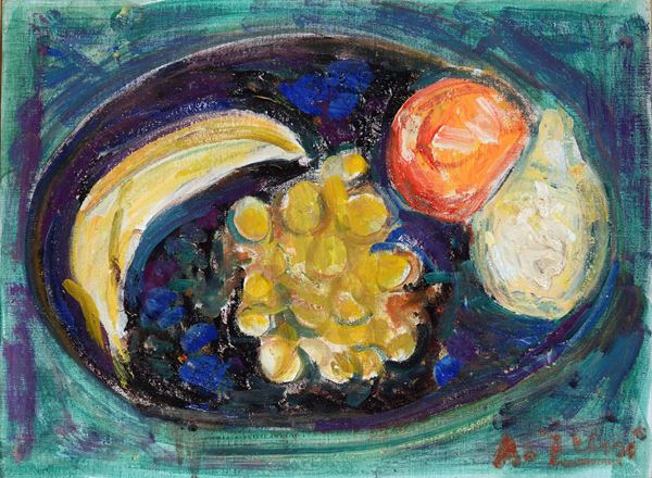 Achille Funi - Fruits in a plate
