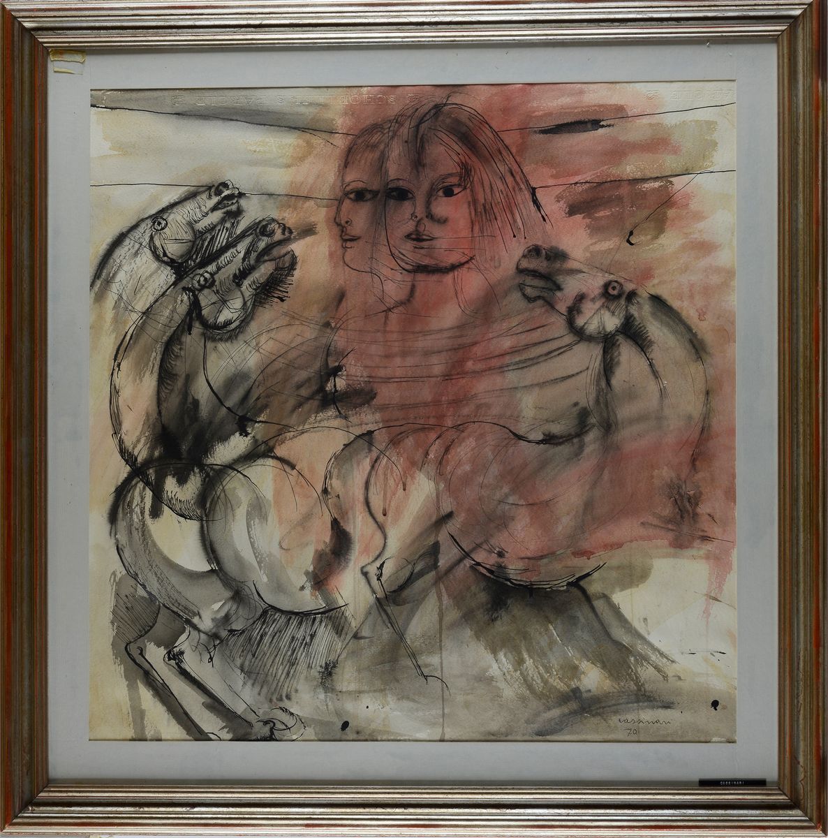 Bruno Cassinari - Donna con Cavalli