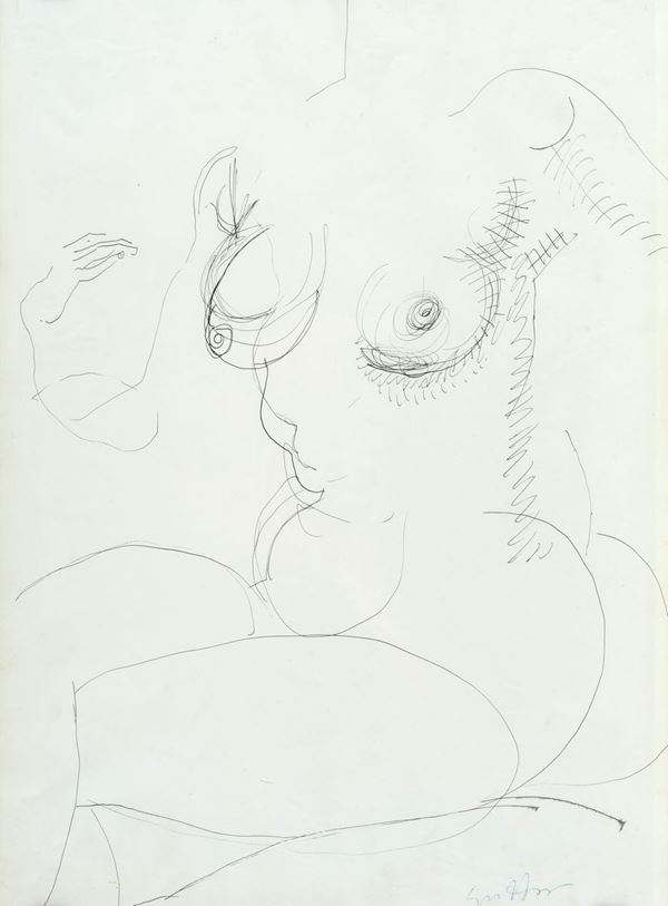 Renato Guttuso - Female figure
