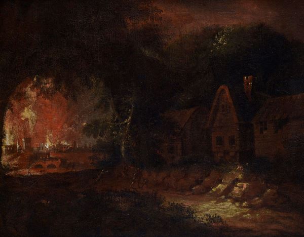 Attr. a Egbert Lievensz van der Poel - Incendio