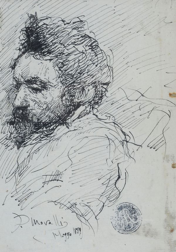 Domenico Morelli - Male portrait