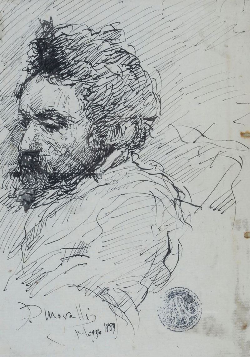 Domenico Morelli - Ritratto Maschile