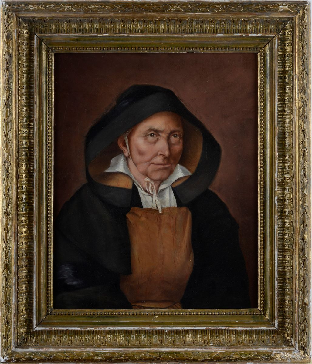 Anonimo, XIX Sec. - Ritratto di Donna Bretone