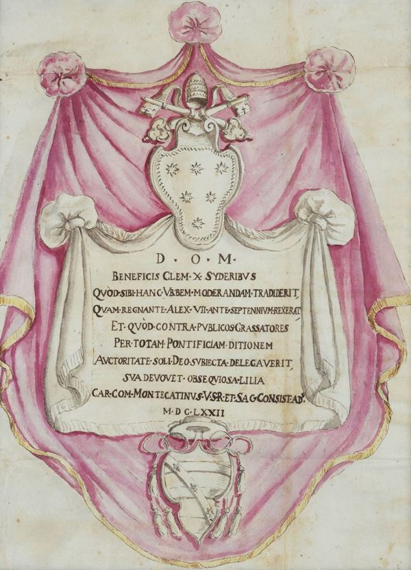 Anonimo, XVII sec. - Beneficis Clem X