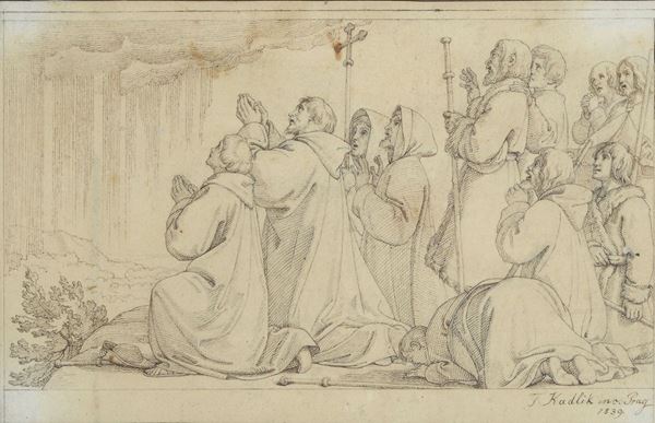 Anonimo, XIX sec. - Il miracolo della pioggia