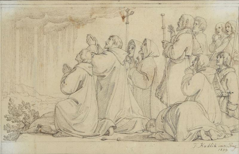 Anonimo, XIX Sec. - Il Miracolo della Pioggia