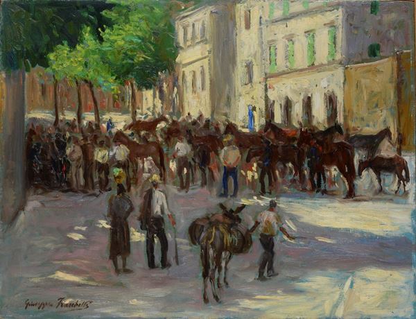 Giuseppe Fraschetti - Visit of horses to Sorana