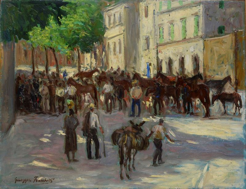 Giuseppe Fraschetti - Visita di Cavalli a Sorana
