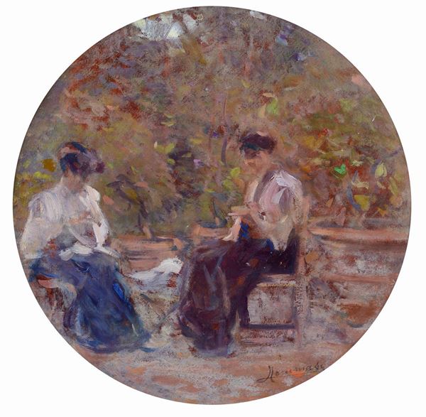 Ludovico Tommasi - Women in the garden
