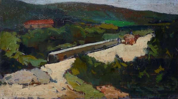 Giovanni Bartolena - Road with cart