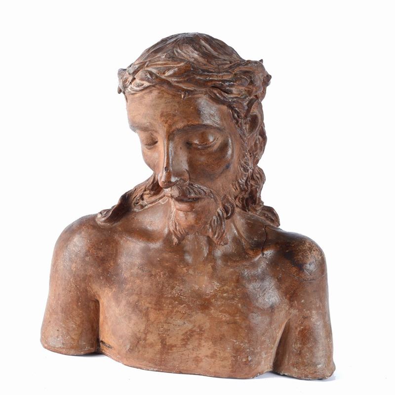 Scuola Italia Settentrionale, XVI Sec. - Busto di Ecce Homo
