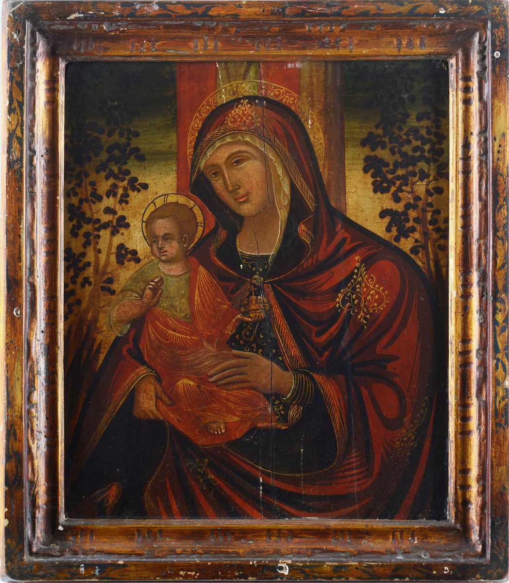 Scuola Veneto Dalmata, XVI Sec. - Madonna con il Bambino