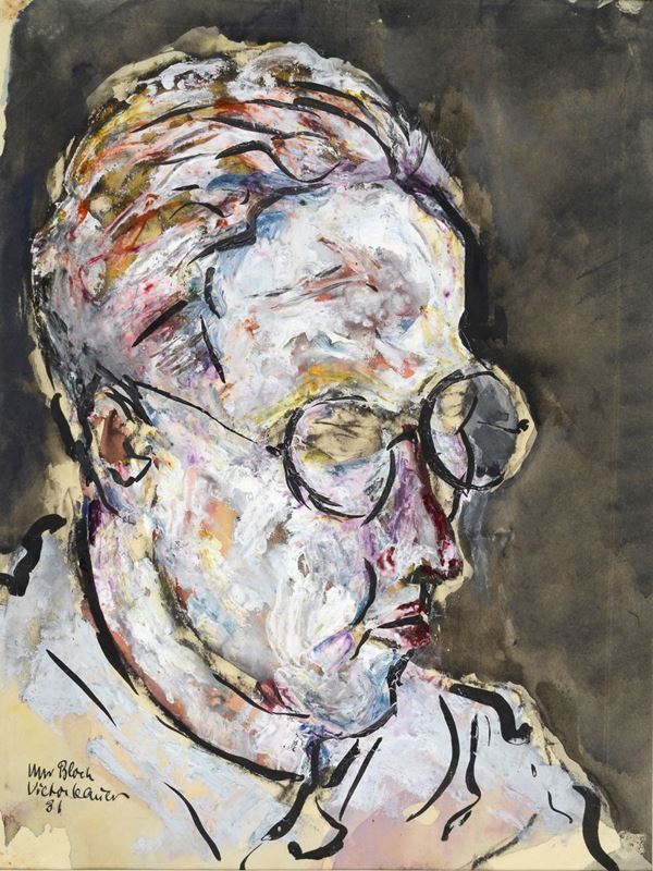 Victor Bauer - Portrait of Block