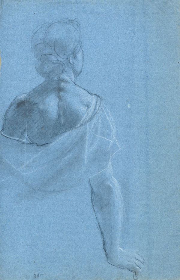 Anonimo, XIX - XX sec. - Woman from behind