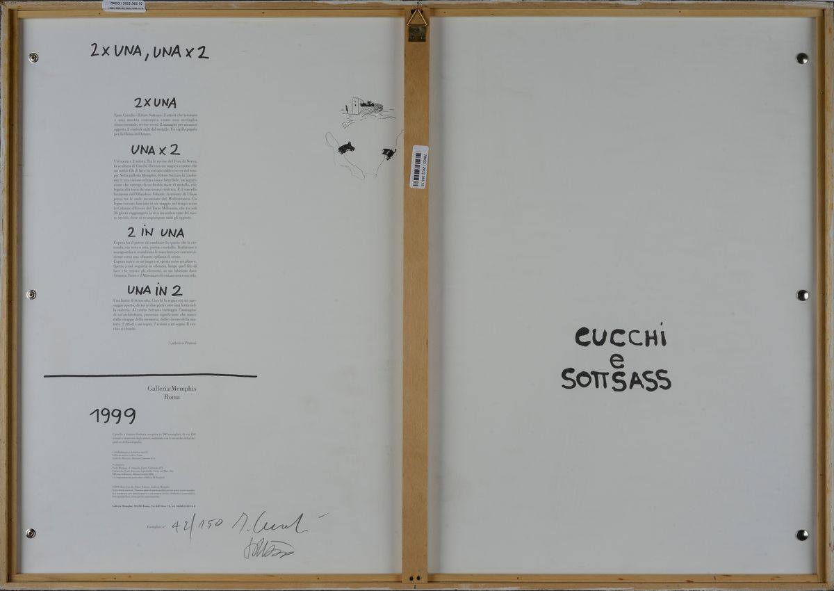 Enzo Cucchi e Ettore Sottsass - 2 X Una, una X 2