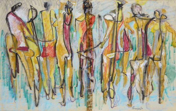 Fausto Pirandello - Sea party