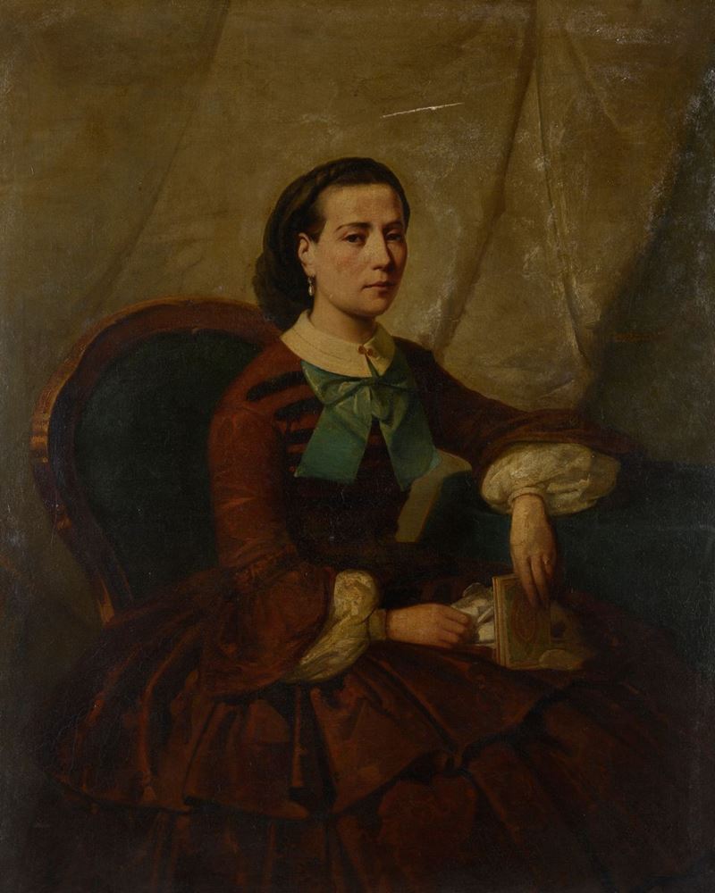 Domenico Induno - Ritratto di Signora