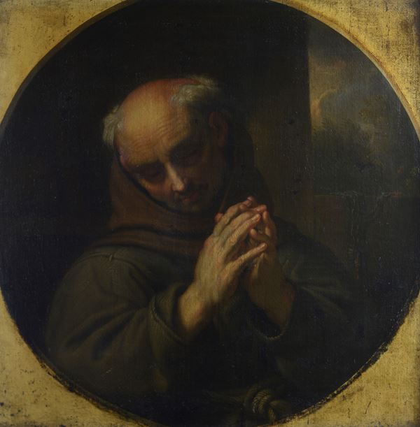 Anonimo, XVII sec. - Santo in preghiera
