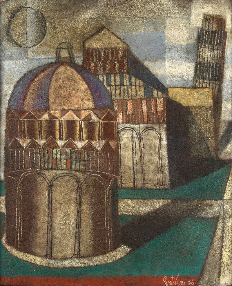 Franco Gentilini - Pisa, Piazza dei Miracoli