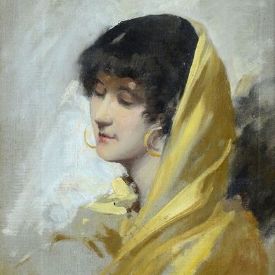 Ritratto di Donna con Velo Giallo