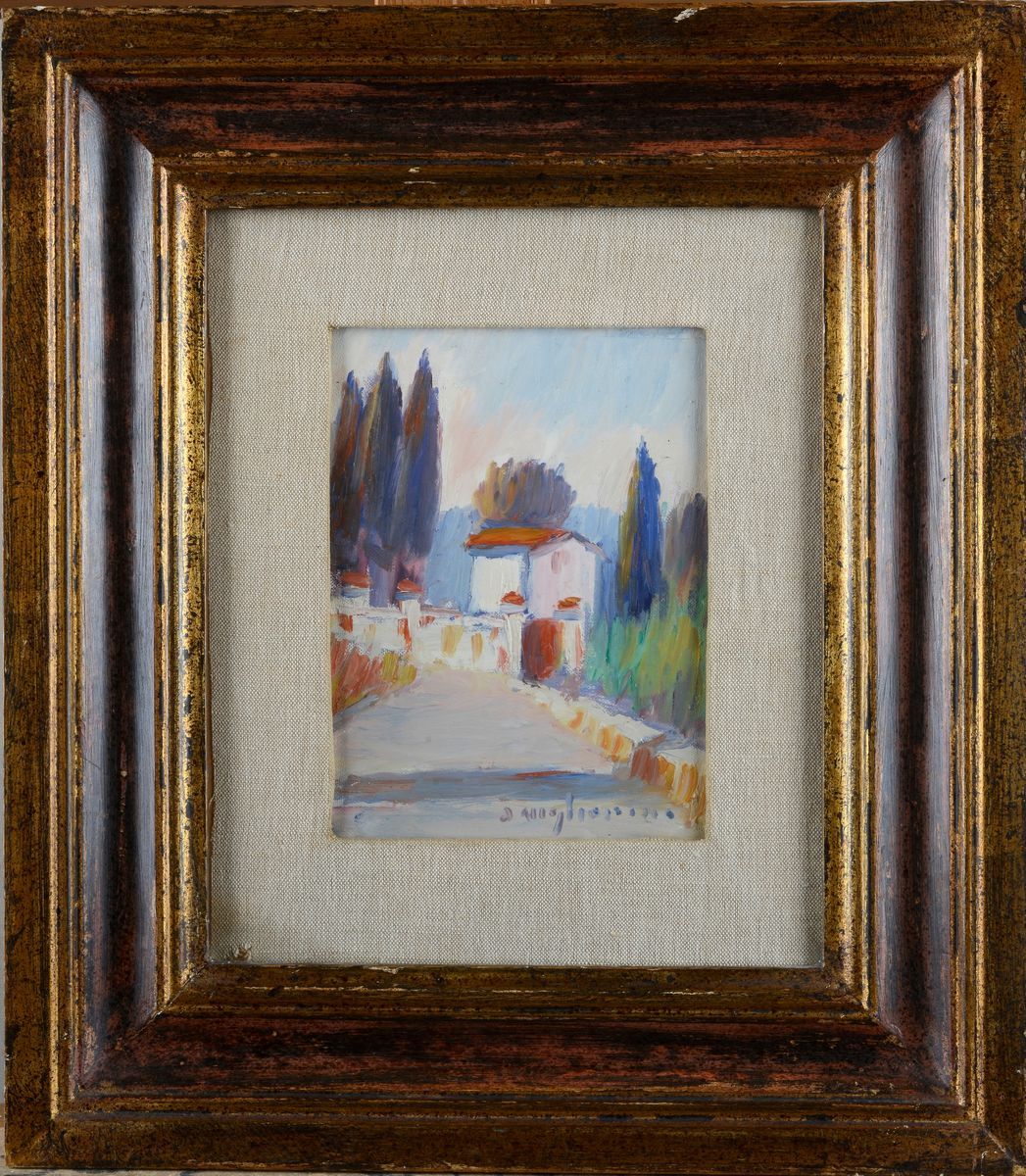 Dino Migliorini - Paesaggio con Case