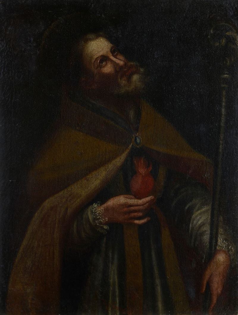 Anonimo, XVIII Sec. - Figura di Santo