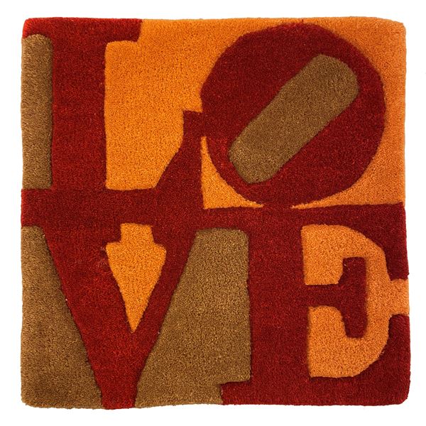 Fall - Love  (2006)  - Color wool carpet - Auction Modern and Contemporary art - Galleria Pananti Casa d'Aste