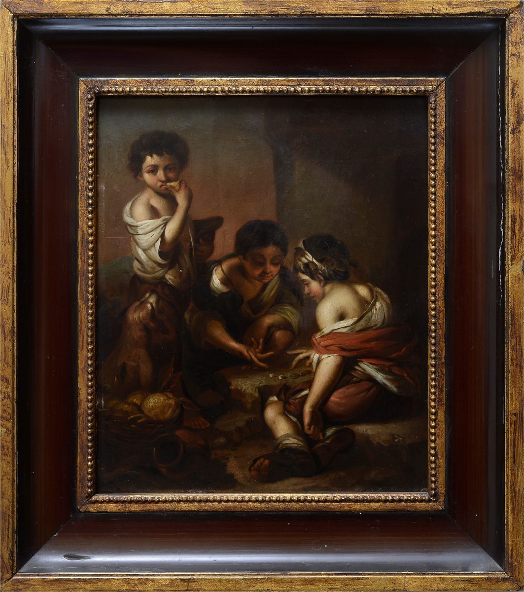 Anonimo, XIX Sec. - Giocatori di Dadi (copia da Esteban Murillo)