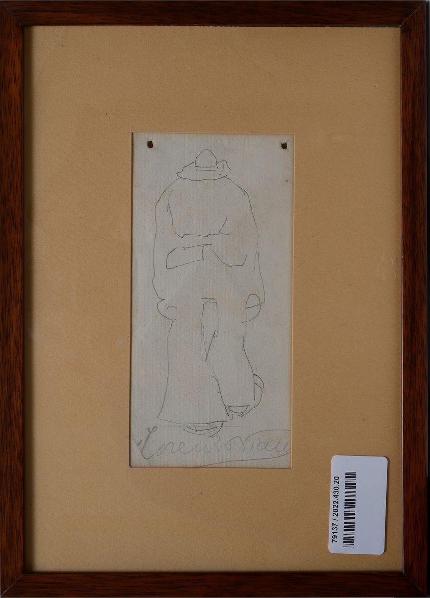 Lorenzo Viani - Studio di Figura Vista di Spalle (fronte/retro)