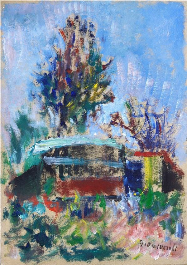 Giovanni Omiccioli - Alberi e baracche