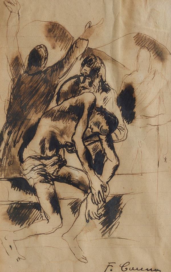 Felice Carena - Deposizione