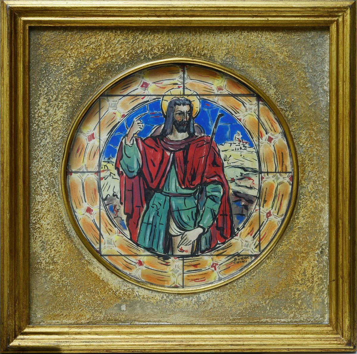 Bruno Buracchini - Cristo (studio per Vetrata)