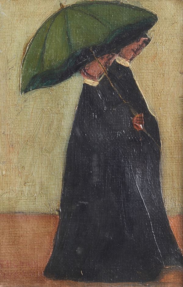 Eugenio Pieraccini - L'ombrello verde