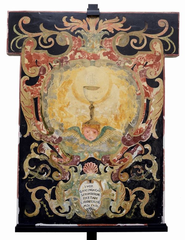 Scagliola panel