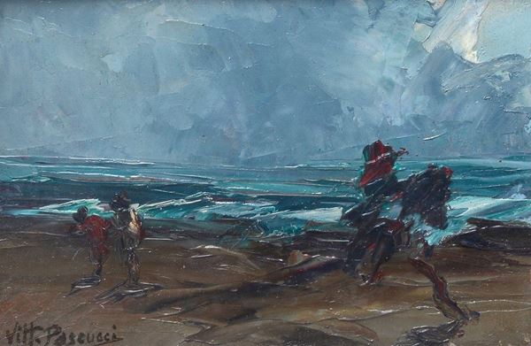 Vittorio Pascucci - Figure sulla spiaggia