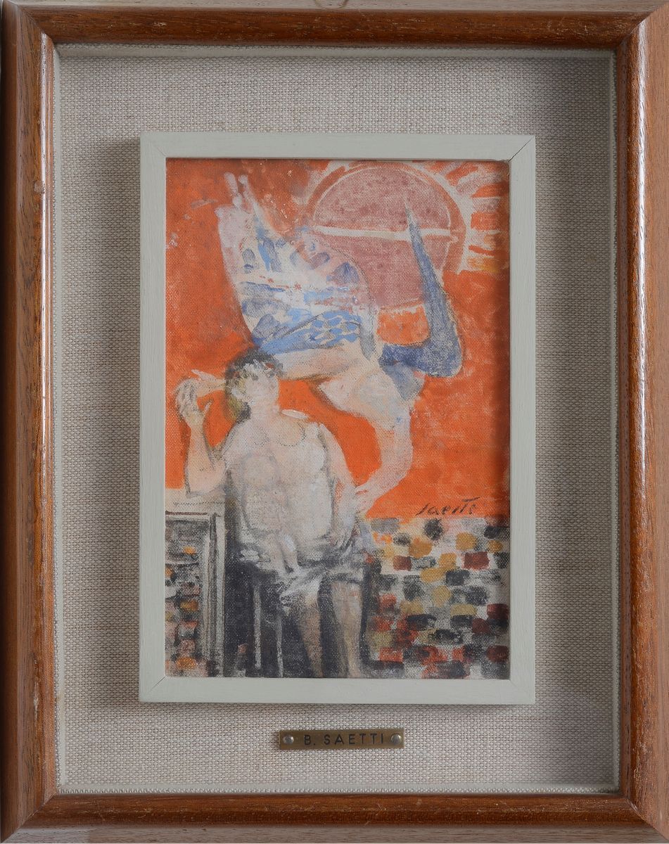 Bruno Saetti - La Madre (bozzetto per Affresco Omaggio a Michelangelo)