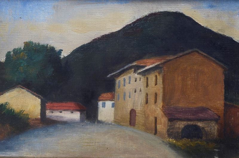 Nino Tirinnanzi - Paesaggio Toscano con Cacciatore