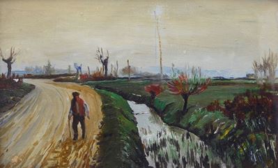 Paesaggio con Strada e Figura