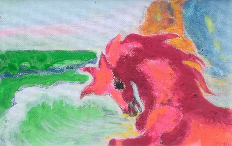 Aligi Sassu - Cavallo sulla Spiaggia