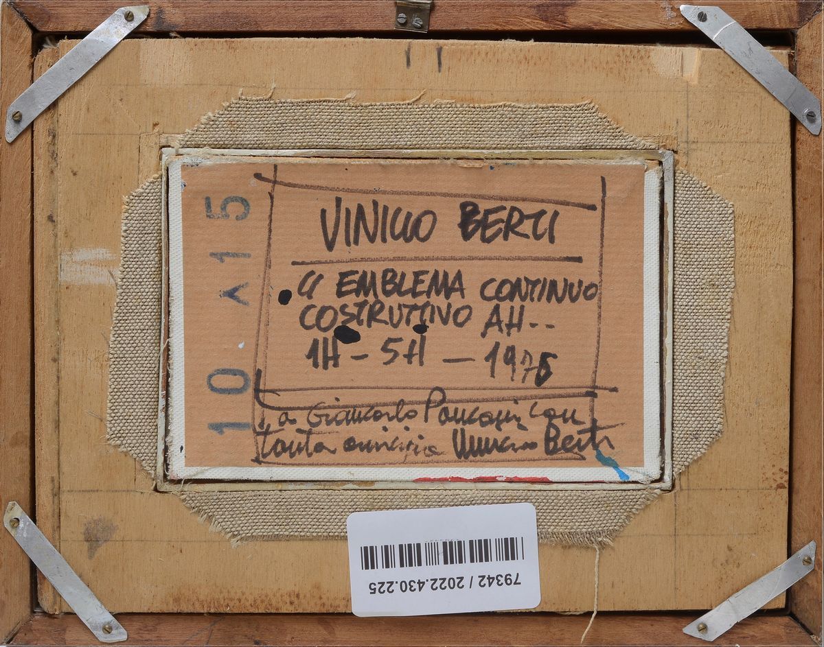 Vinicio Berti - Emblema Continuo Costruttivo Ah..1h-5h1976