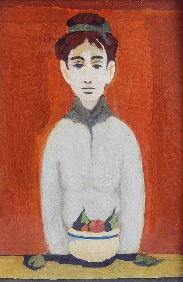 Marcello Boccacci - Figura con natura morta