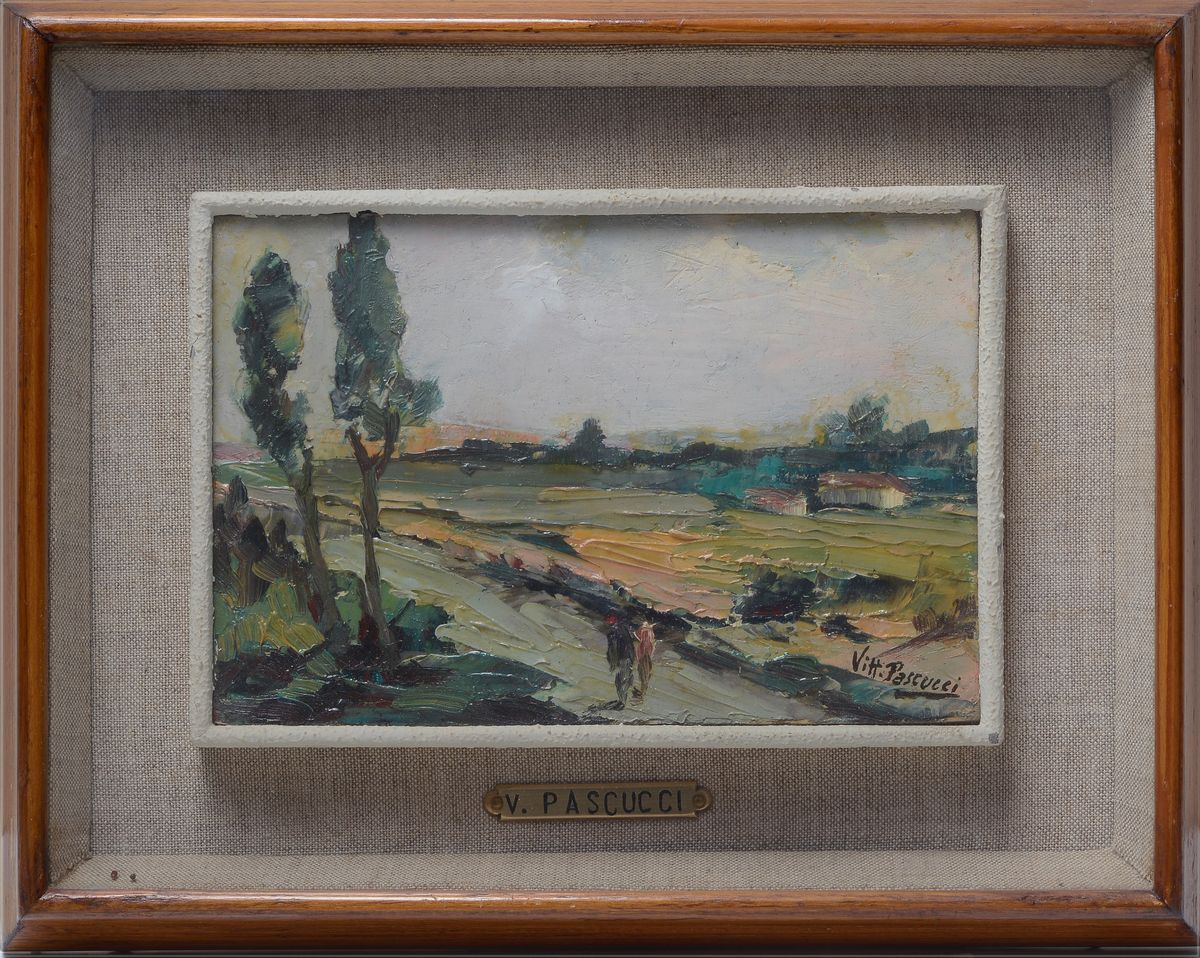 Vittorio Pascucci - Paesaggio con Figure