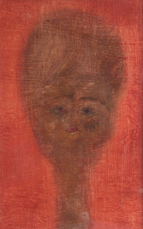 Antonio Bueno - Spazio rosso con figura