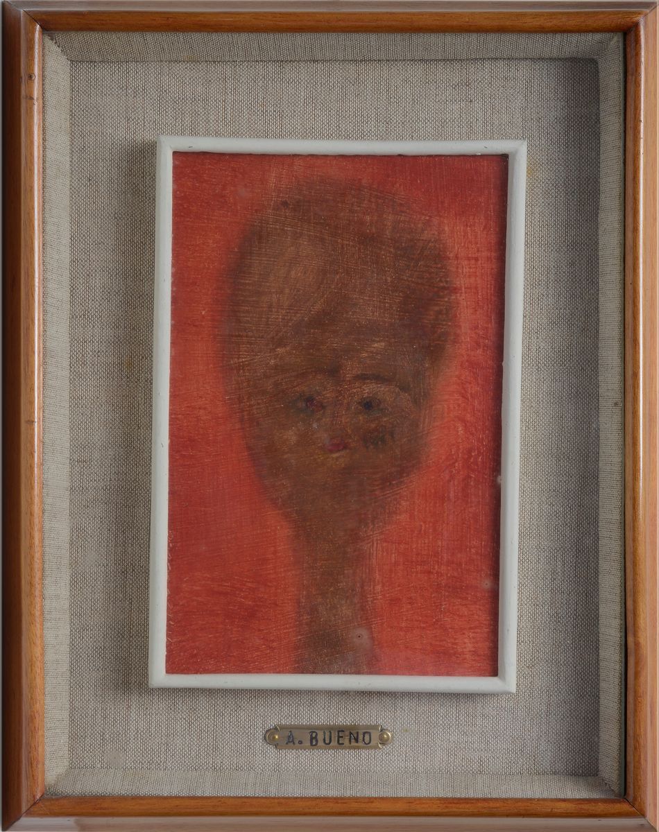 Antonio Bueno - Spazio Rosso con Figura