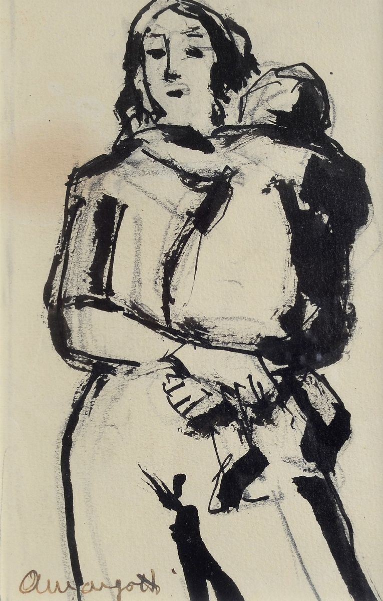 Anacleto Margotti - Madre con Bambino