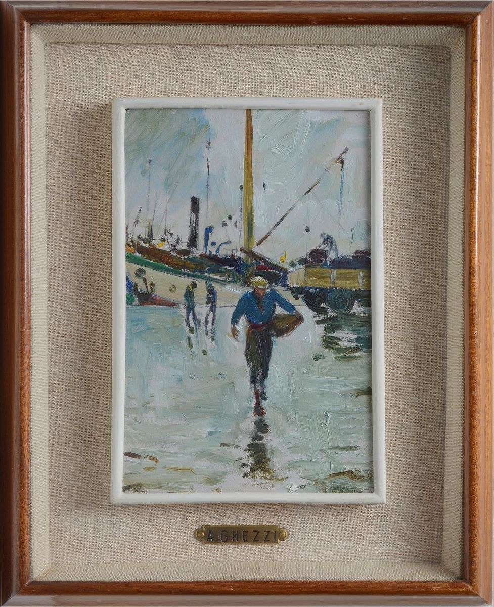 Alfredo Ghezzi - Darsena a Viareggio